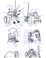 Boston Whaler 170 Dauntless console back rest cushion 2080263