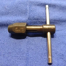 Snap-On 1/4"-1/2" T Handle Tap Wrench. TD50A Very Good Cond. Made In USA.