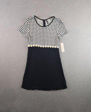 NWT UO Urban Outfitters Mini Dress Small Daisy Applique Floral 90s Y2K Grunge