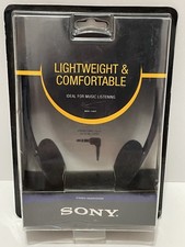 Sony MDR-110LP Stereo Headphones NEW Sealed Lightweight 3.5mm On-Ear Black
