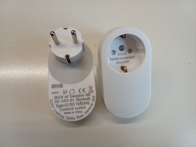 IKEA TRADFRI Steckdose Zigbee Smart Home Homekit Alexa kompatibel E1703