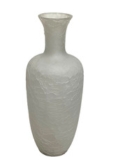 Vintage Hand Blown Art Glass 13.75" Vase Mid Century Modern w/ Label Murano