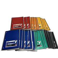 KAISA 1 Subject Spiral Notebooks 70 Sheets Wide Ruled Assorted Colors Lot of 29
