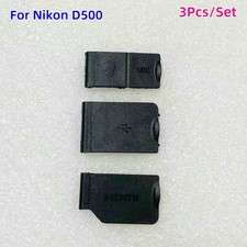 Camera Side Shell USB HDMI Audio Mic Port Rubber Cover Door Cap for Nikon D500