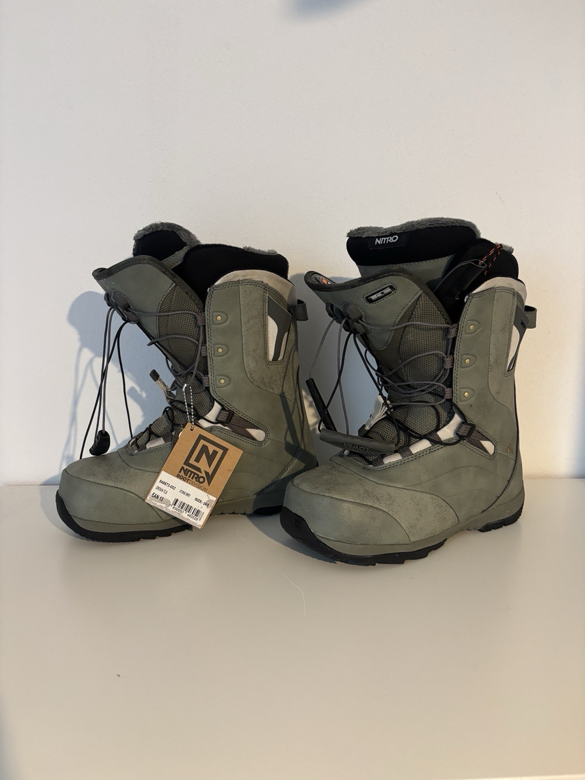 Snowboardboots Nitro Crown TLS In Stone Grey Größe / US 9 / EU 40 / 27.5