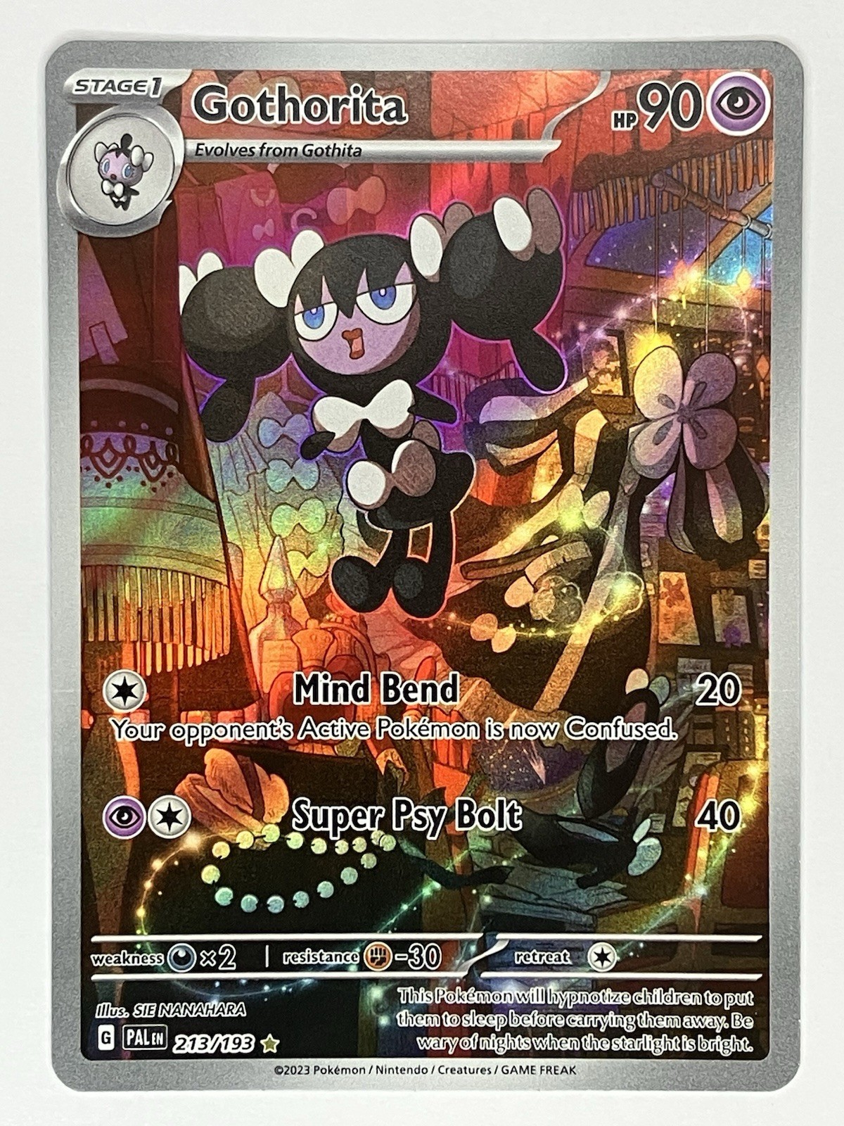 Gothorita NM Paldea Evolved 213/193 Pokemon TCG Holo
