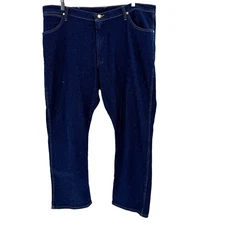 90s Wrangler Regular Fit Bootcut Stretch Jeans Men's 42x30 Dark Wash Landman 947