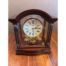 Bulova B1987 Bardwell Desk Mantel Clock Antiq...