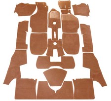 Carpet Set for Porsche 911 3.0 SC Coupe RHD Silverknit velour cork Germany