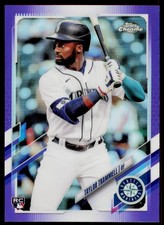 2021 Topps Chrome Update Taylor Trammell USC79 Purple Refractor RC