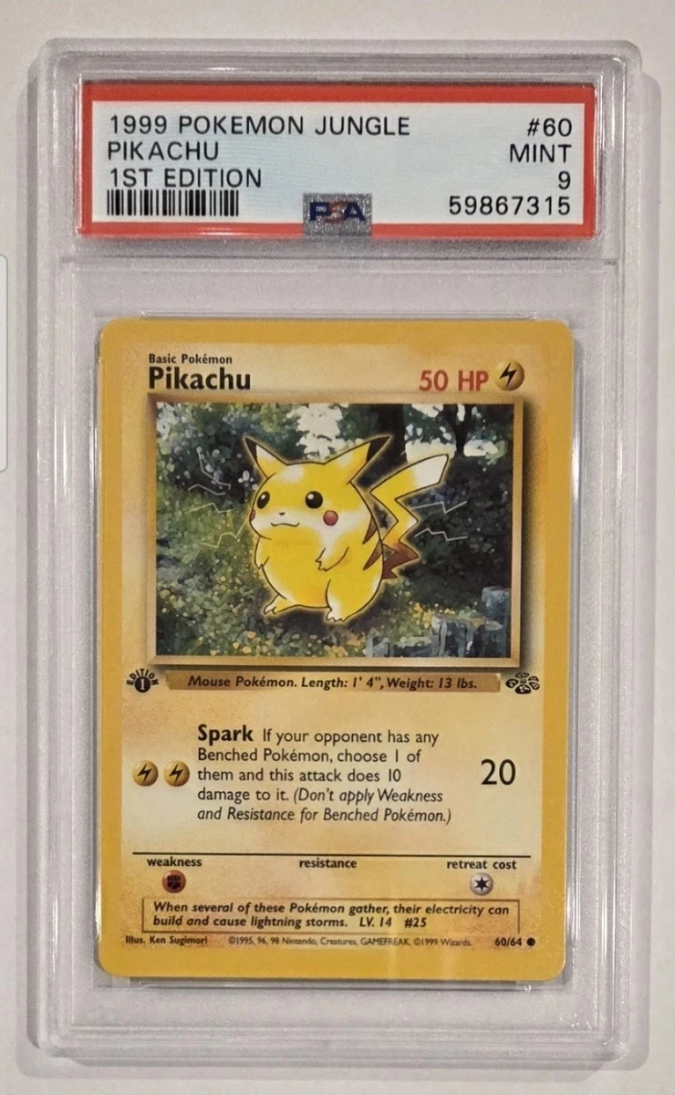 1999年 ポケモンジャングル ブースター　psa9 Pikachu Pokémon TCG Grade 9 Jungle Individual Collectible Card