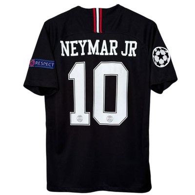 パリ・サンジェルマン NEYMAR JR 10 半袖 ユニフォーム Neymar JR #10 Paris Saint-Germain Retro Away jersey Black Short