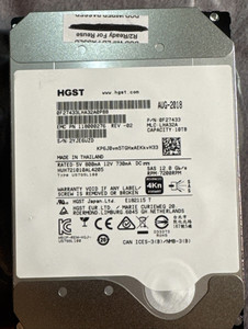HGST 10TB 7.2K SAS 12Gb/s 3.5in 4Kn SED HDD HUH721010AL4205