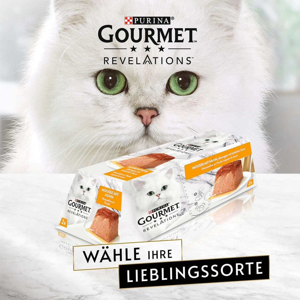 PURINA Revelations Mousse Katzenfutter nass in Sauce Huhn & Rind 48er Pack 48... - Bild 4 von 4