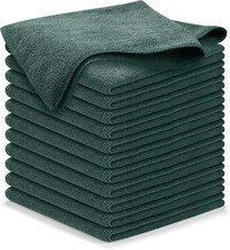Microfiber Cleaning Cloth - 12Pcs 12.5X12.5 Inch High Performance - 1200 Washes,