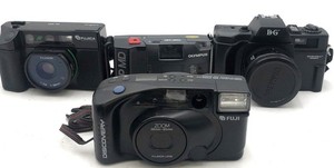 Vintage 35mm Film Camera Lot Fuji Discovery 900 Fujica DL-100 Olympus Trip MD