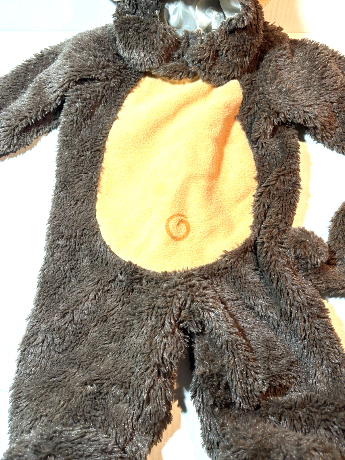 Gorilla Toddler Costume SZ Small Halloween Brown Incharacter Hat Feet Tail Body