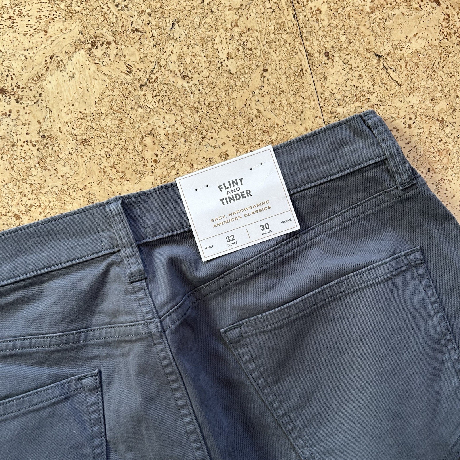 NEW Flint And Tinder Huckberry 365 Straight Fit Stretch Chino Pants 32x30