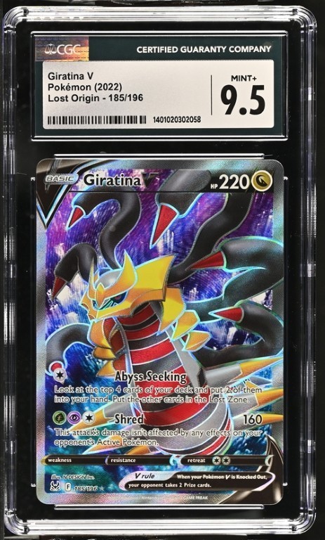 Giratina V Lost Origin 185/196 CGC 9.5 Gem Mint 2022 Pokemon Card
