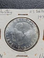 1973 Austria  Coin 25 Schilling High Grade Luster Silver Coin