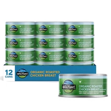 Organic Roasted Chicken Breast with Rib Meat, Skinless and Boneless, Sea Salt, F