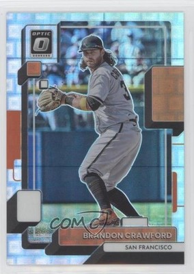 2022 Panini Donruss Optic Pandora Prizm 75/99 Brandon Crawford #168 0r2f
