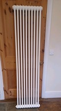 Traditional Vertical Double Bar Column Radiator 1800 x 470mm White