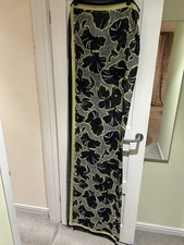 Ladies Long Black &pale Green Scarf NWT Rrp £20