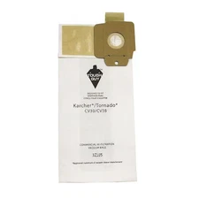 Tough Guy 3Zjj5 Vacuum Bag, 2-Ply, Paper Bag, 10 Pk