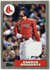 2022 Topps Series 2 1987 Relics Xander Bogaerts #87BR-XB Black /199 BOS SD