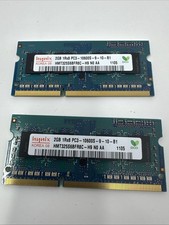 TWO Hynix Korea 08 HMT325S6BFR8C-H9-NO-AA Laptop SDRAM 2GB DDR3 PC3-10600S