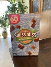 Swiss Miss Milk Chocolate No Sugar Added Hot Cocoa Mix 0.73 Oz. 60 Envelopes