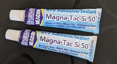 2 Beacon MAGNA-TAC Si-50 RTV SILICON Glue 1oz SQUEEZE TUBE