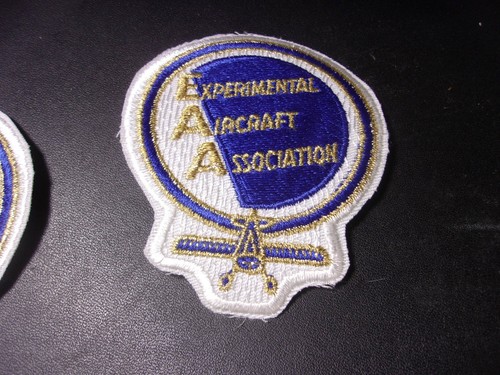 EAA EXPERIMENTAL AIRCRAFT ASSOCIATION Airplane Aviation Oshkosh Wi Patch Clean! - Picture 2 of 8
