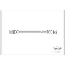 2x Bremsschlauch hinten für Opel Corsa A S83 B S93 C X01 Kadett E T85 | 2401410