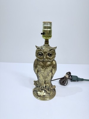 Loevsky & Loevsky Brass Owl Table Lamp Century 1950s-1960s