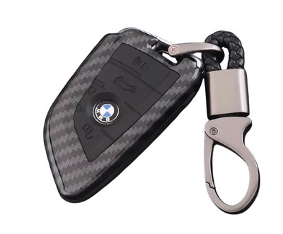 BMW 1 2 3 4 5 6 7er M2 M3 M4 UK Kohlefaser Fernbedienung Schlüsselanhänger Etui Abdeckung für