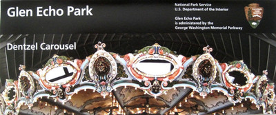 Glen Echo Park Dentzel Carousel National Park Service Unigrid Brochure Map
