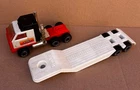 Early 1980s Vintage Tonka Toy - Tiny Range LowBoy Truck & Trailer Made in Canada