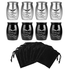 Mini Urns for Ashes, Small Cremation Urns in Aviation-grade Stainless Steel