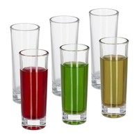 SchnapsgläSer ShotgläSer LiköRgläSer Pinnchen 6 StüCk Transparent Schnapsbecher