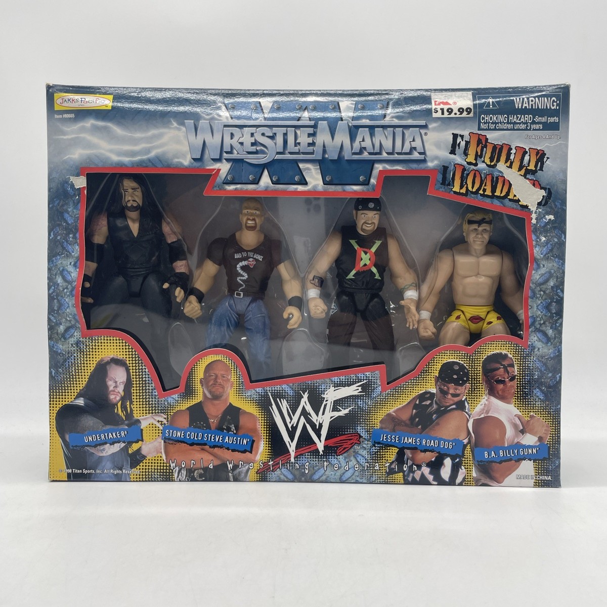 WWF WrestleMania XV Fully Loaded 4 Pack Figures (Jakks Pacific