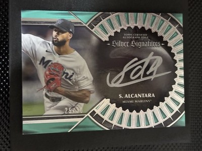 Topps 2023 Five Star Silver Signatures Sandy Alcantara Aqua #SS-SA /30