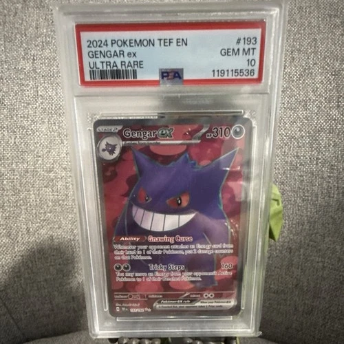 The Pokémon Company Gengar ex PSA 10 Temporal Forces Ultra Rare Holo 193/162