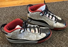 Youth Nike Air Jordan Dub Zero Shoes 6Y White Black Red Basketball 311047-103