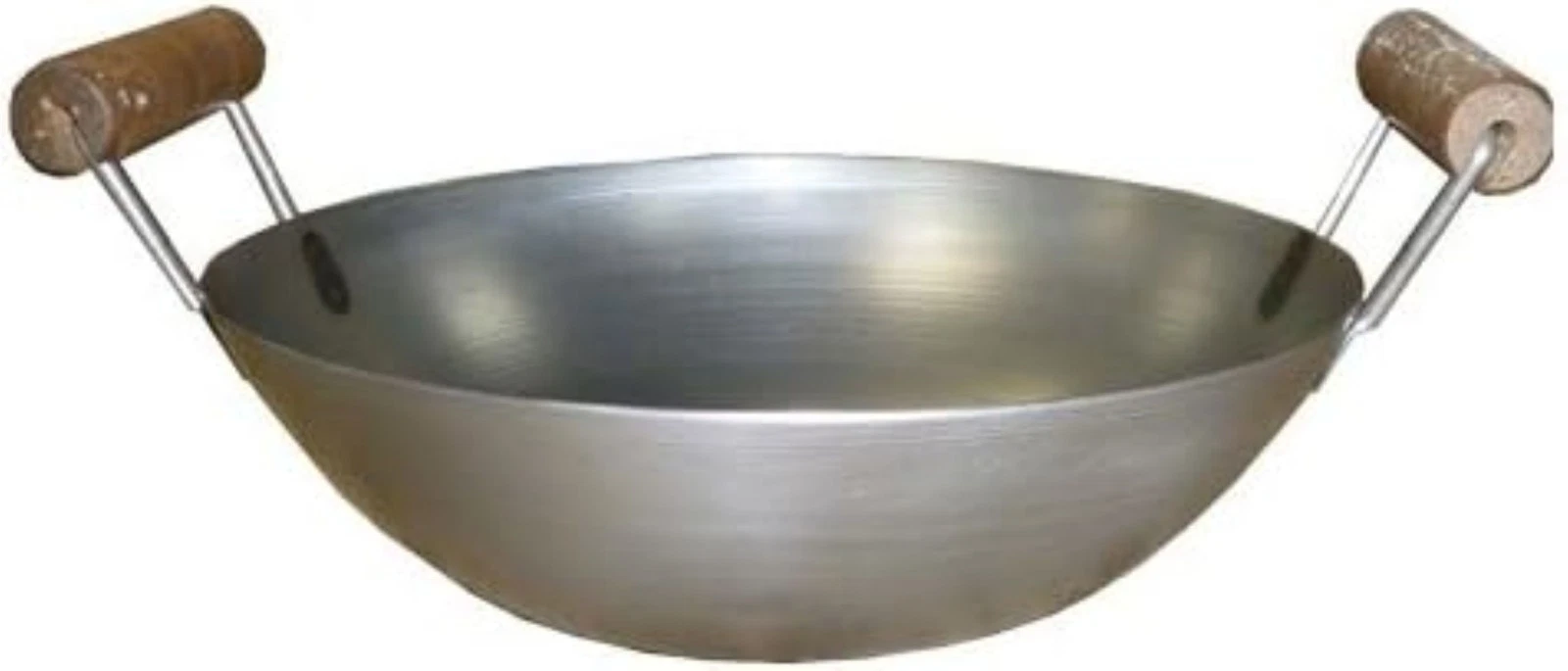 Wok Carbon steel double handle 12"/30cm diameter 10cm deep Round base Guara
Opens in a new window or