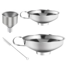 4 Stück Trichter Edelstahl Set, Marmeladentrichter, Einmachtrichter aus Edelstah