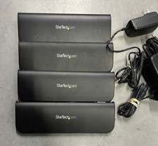 4 StarTech USB3SDOCKHDV USB 3.0 HDMI DVI VGA Docking Stations with Power Supply