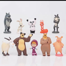 10 peices Masha and Bear Friends