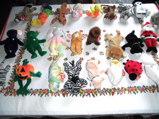 Beanie Babies 27 St&uuml;ck mit Label unbespielt Neu aus Sammlung Topp Zustand